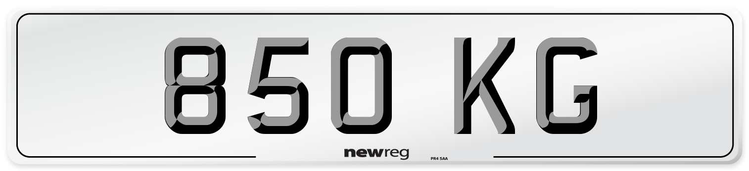 850 KG Number Plate from New Reg